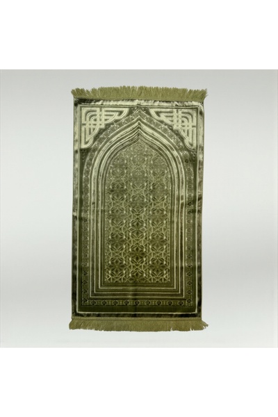 cekir سجادة صلاة إسلامية مخملية - أناقة قوس الزيتون