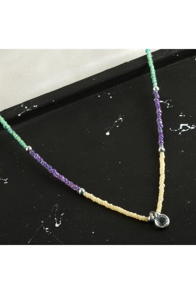 ZERO LAND قلادة من حجر الرمل الملون NRTMSA (124240) - موديل-1