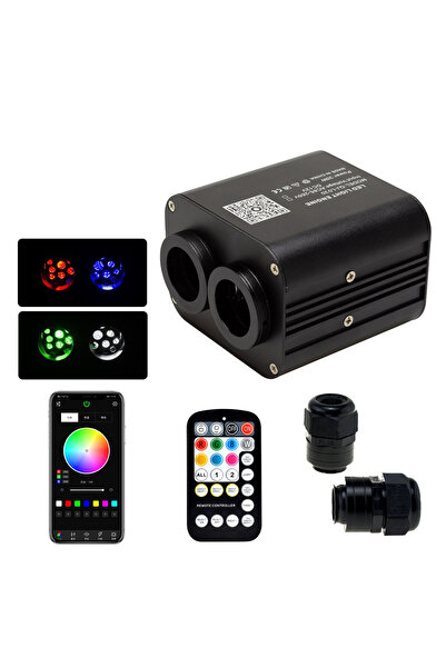 OEM Kit Fibra Optica Plafon Instelat 20W cu TWINKLE, RGBW 1100 Fire 3M 0.75mm...