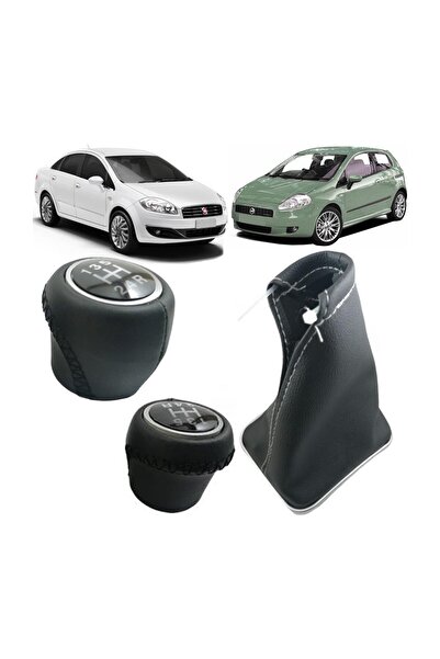 AutoAll مجموعة مقبض ناقل الحركة من الجلد الأسود من Linea