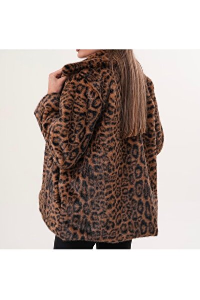 GÜZELLER Leopard Pocket Jacket Coat