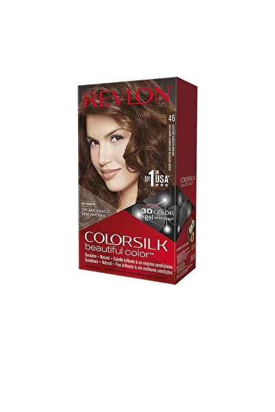 Revlon Permanent hair dye without ammonia COLORSILK 46 golden coppery brown 1 pc