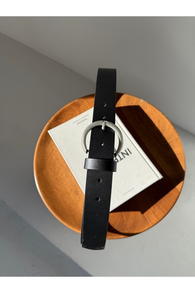 coaksco Women's Tin C Buckle Black Belt