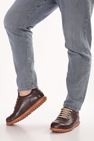 Gondol Genuine Leather Inside and Out Daily Comfortable Casual Shoes Pelotaz Brown