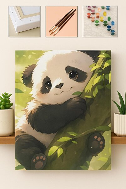 ORENDA HOBİ SANAT SAYILARLA BOYAMA Sayılarla Boyama Seti Panda