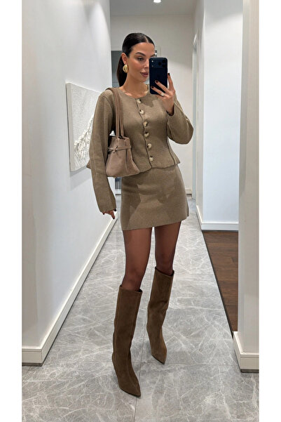 My Blog Mink Knitwear Skirt Set - 0611