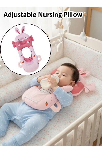 Generic Baby Nursing Pillow Self-Feeding Bottle Holder Breastfeeding Pillow Nursing Pad (Pink Rabbit)