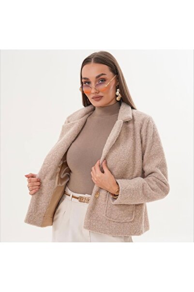 GÜZELLER Κοντό μπουφάν με τσέπες με κουμπιά και επένδυση 56 εκ.