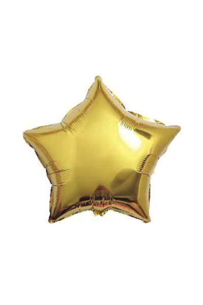 Mirific Party Set of 5 party balloons, metallic gold foil, 25 cm, star