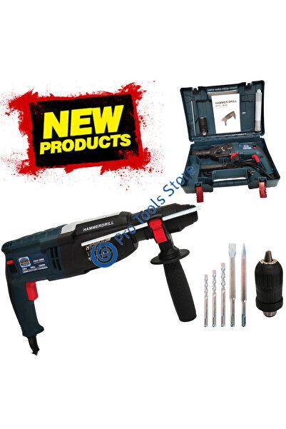 German Meister Rotary hammer, 28 mm, 1200 W, 2 chucks, 1300 rpm