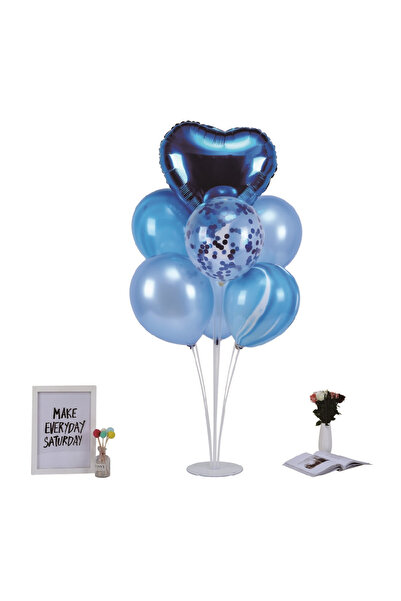 Mirific Party Set balloon stand for 7 balloons, blue, 70 cm, TZ5006