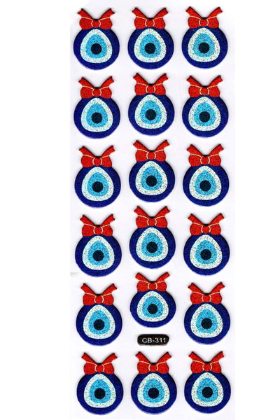 Limmy Autocolant în relief Autocolant pentru caiet (cb311) 16x7 cm- Mărgele c...