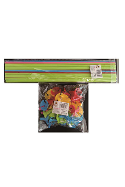 Mirific Party Set de 50 rozete multicolore pentru baloane, PPQT9754