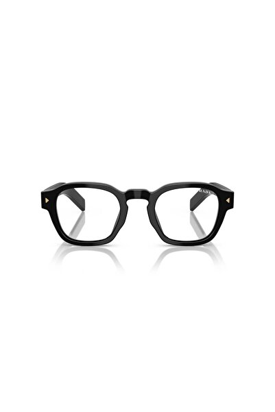Prada PR A16S 16K60K 52 Köşeli Siyah Renkli Unisex Güneş Gözlüğü