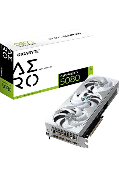Gigabyte GeForce RTX 5080 AERO OC SFF 16G Graphics Card (16GB GDDR7, PCIe 5.0, 2730 MHz)