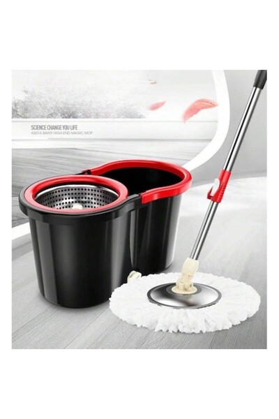 OEM Premium CleanPro 360° Rotary Mop Set, 14L Bucket with Wringer, Black