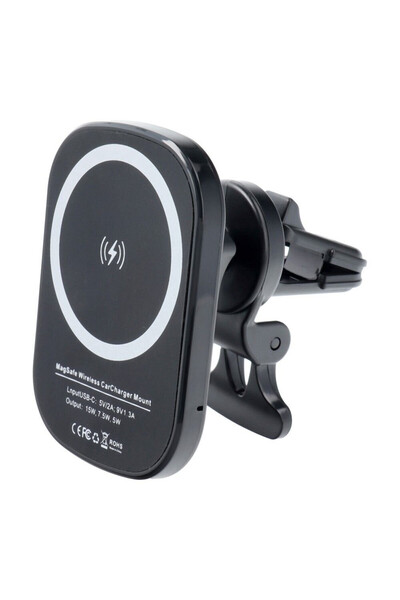 OEM Suport auto magnetic MagSafe cu incarcare wireless 15W Fast Charge QC3.0 ...
