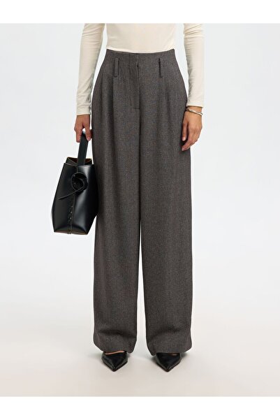 SELECTED Wide Leg Hose High Waist