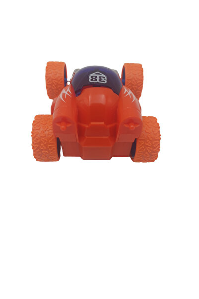 LUDIRO Interactive Inertia Car, 360 Degree Rotation, 13x10x6 cm, Orange