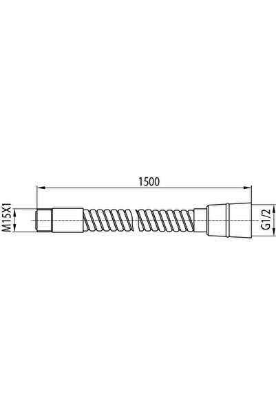 Other Hose for faucet with pull-out shower 150 cm