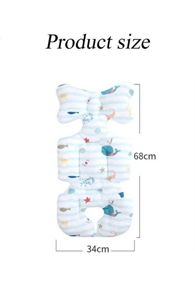 Generic Baby Seat Pad Liner Air Mesh Breathable Universal Soft Non Slip for Stroller Car High Chair