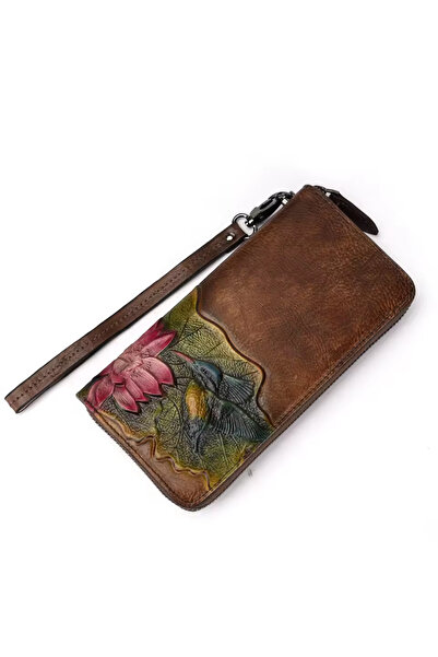 Mychicbeautybag leather wallet "Little hummingbird" Genuine leather wallet