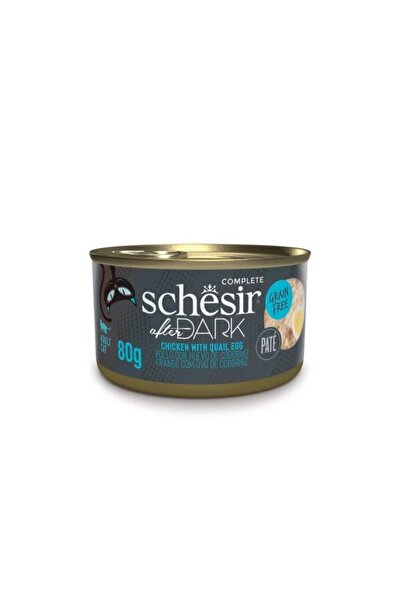 Schesir After Dark Pate for Cat Chicken with Quail Egg Wet Food 80G