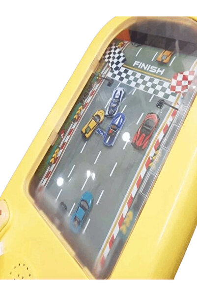 TodayShop Interactive Steering Wheel Toy with Racing Tracks and Cars, Yellow