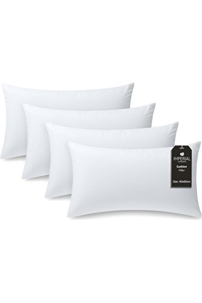 Eworld Imperial Comforts Cushion Inner Pads (Pack of 4) 40 x 60 cm Throw Pillow Inserts - PolyCotton Covers