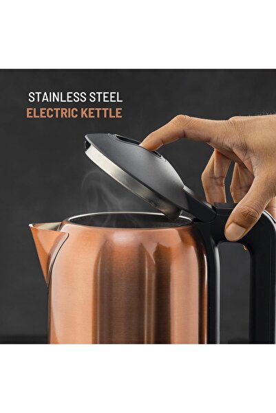 Geepas Brown Stainless Steel Electric Kettle GK38053, 1.8 L