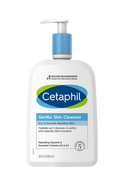 Cetaphil Face Wash, Hydrating Gentle Skin Cleanser for Dry to Normal Sensitive Skin, 20 oz, Fragrance, 591 ml