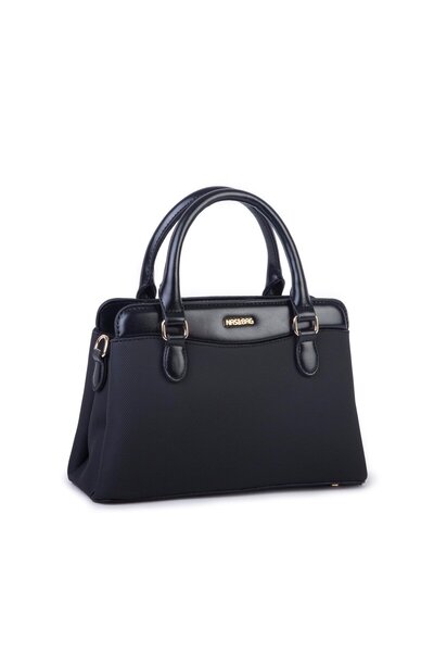 Nas Bag Stylish Women's Midi Hand and Shoulder Bag Black Lacste