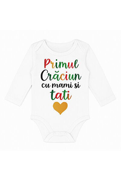 OEM Baby bodysuit, First Christmas with mommy and daddy, Tipo-Art