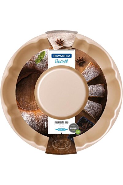 TRAMONTINA Brazilian Cake Pan, 24 cm, Aluminum, Red