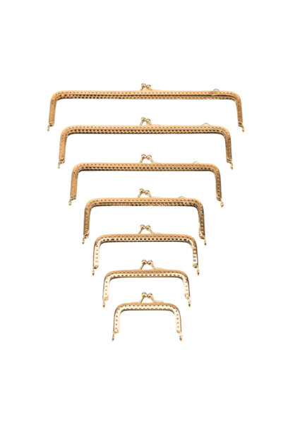 Gerenic يد اطار معدن للشنطه(ذهبى)بجميع مقاساتها