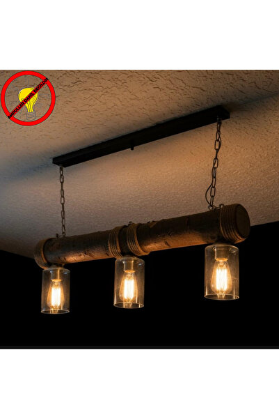 d dnzaydınlatma Kütük Dekorlu Avize