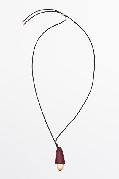 Massimo Dutti Deri kolye