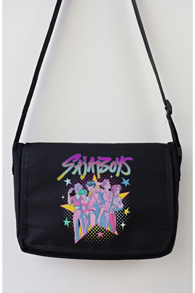 Fuddy Moda Unisex Sajaboys Characters Kpop Demon Hunters Printed Messenger Bag