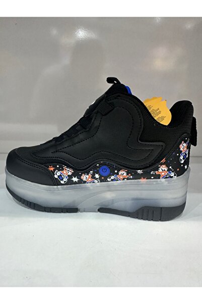 YVZ Children's Roller Skates Lighted Wheeled Sports Shoes & Roller Skates Casual Shoes Unisex 4 Wheels