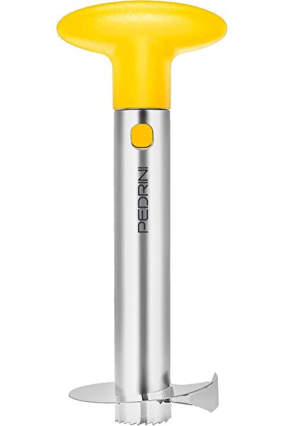 Pedrini أداة تقطيع وتقشير الأناناس (مصنوعة من الفولاذ المقاوم للصدأ ومقبض بلا...