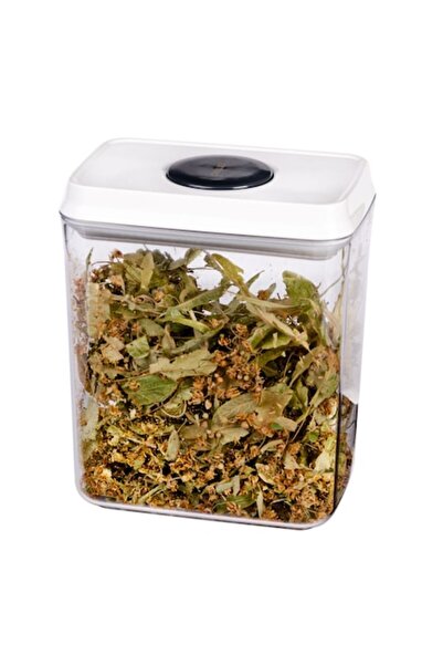 CRALEX Nesta 2.2L Hermetic Food Container, White, Seal Button, BPA Free