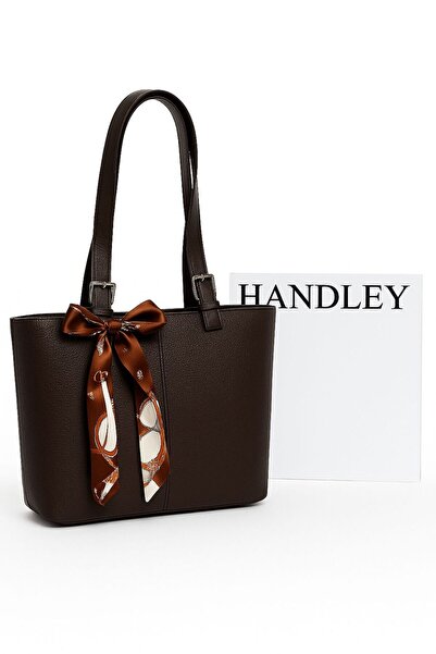 Handley GEANTĂ DE UMĂR DE LUX CU CAPACITATE MARE CU DETALII DE FULAR