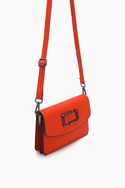 Levidor Dark Purple Metal Logo Shoulder Bag