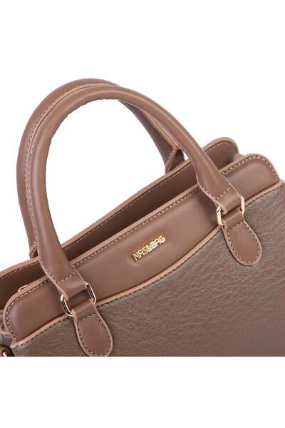 Nas Bag Stylish Women's Midi Hand and Shoulder Bag Mink Victoria