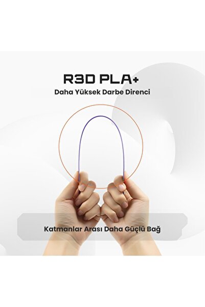 R3D Pla+ Filament Yumuşak Ten Rengi 1.75MM 1kg