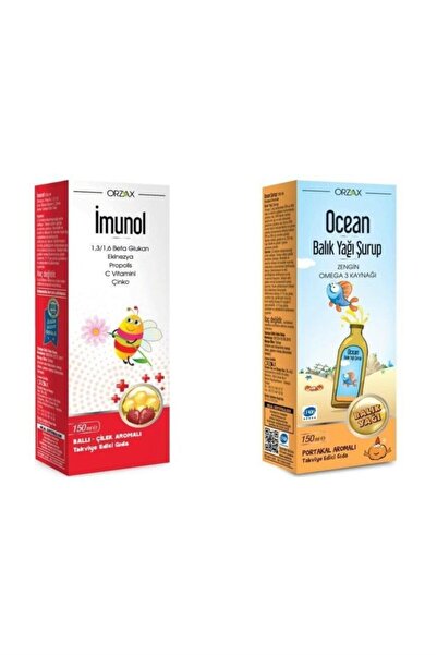 Ocean Portakallı Balık Yağı Şurup ve Imunol Şurup