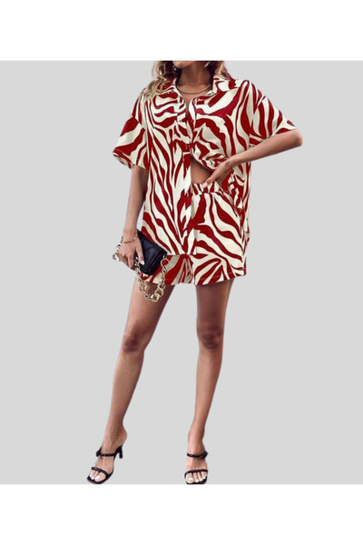 MQ Women's zebra print set with shorts