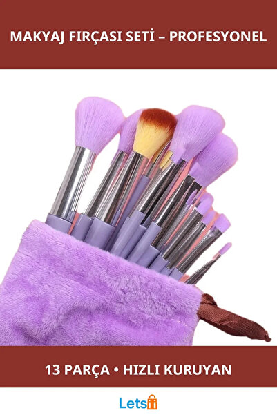 Letsii مجموعة فرش مكياج احترافية ذات شعيرات ناعمة مكونة من 13 قطعة