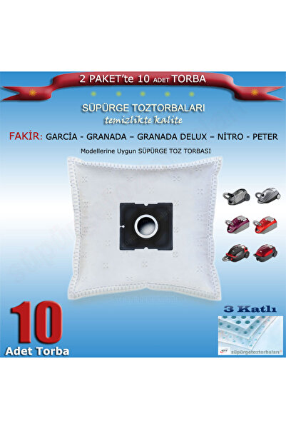STT süpürgetoztorbaları FAKİR GARCİA – GRANADA - GRANADA DELUX - NİTRO - PETE...