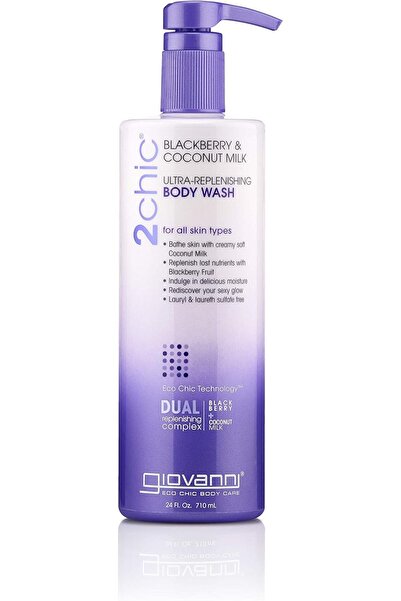 Giovanni غسول الجسم توشيك فائق التجديد، 24 أونصة (التوت الأسود وحليب جوز الهند)